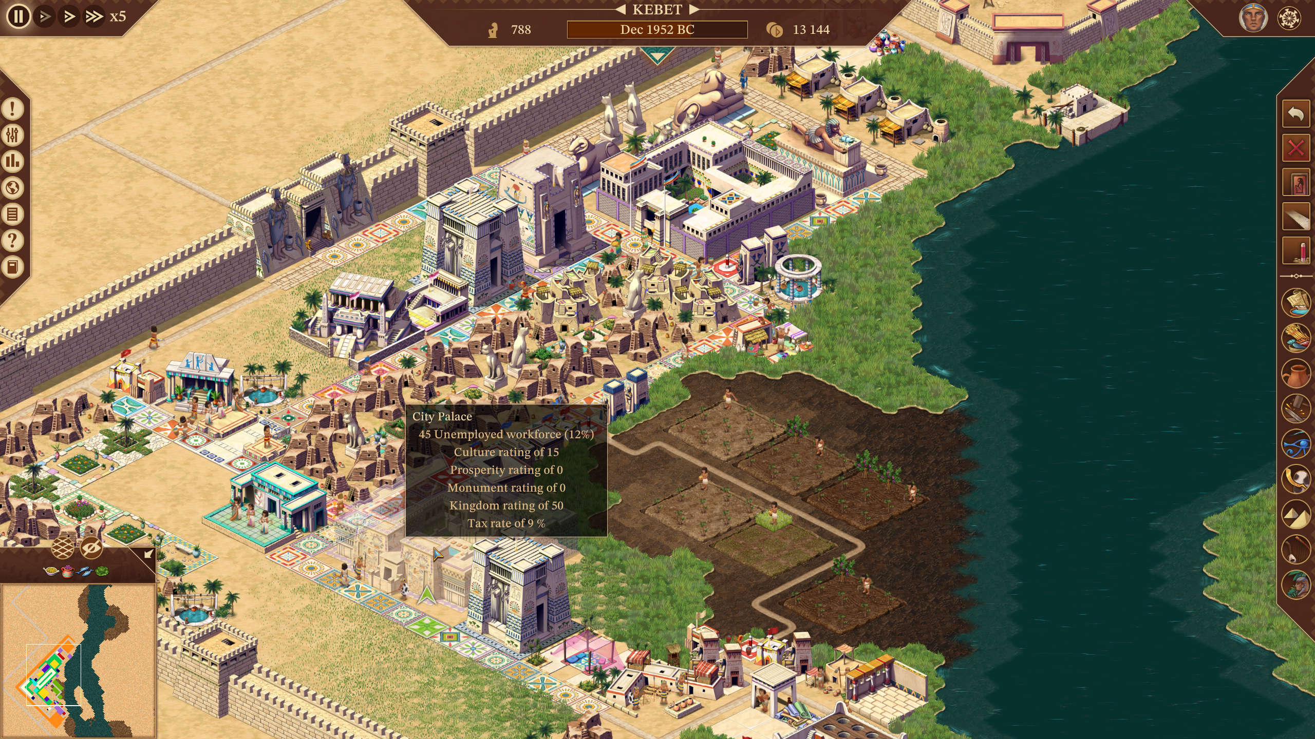 Pharaoh: A New Era - With UI 2 [Pharaoh mini map screenshot 1.png]